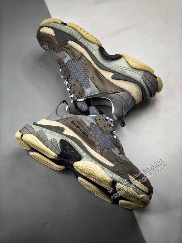 Balenciaga經典款男女鞋 巴黎世家頂級版本Triple-S 17老爹鞋 Balenciaga情侶款老爹鞋  hdbl1224
